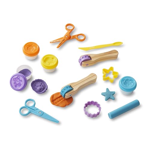 Melissa & Doug Created by Me! Cut, Sculpt, and Roll Modeling Dough Kit with 8 Tools and 4 Colors of Modeling Dough