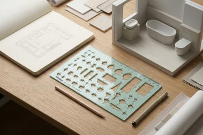 Printtoo Sanitary Planning Template, Acrylic Drafting Stencil for Architect - color: Series -PRTD-2411A