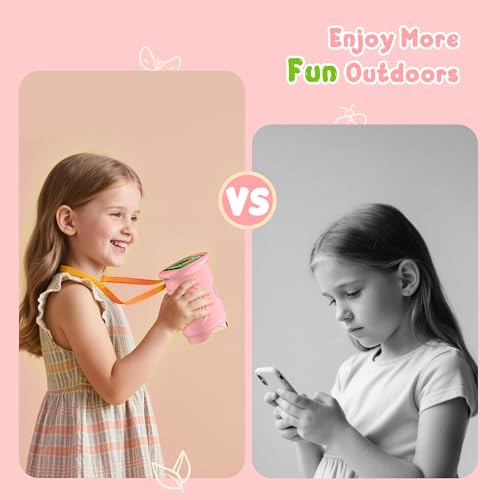 1000X Handheld Digital Microscope for Kids: Pocket Microscope with 2.0" IPS Screen - STEM Toys Birthday Gifts for Girls Boys - Portable Edu Science Kits Toddler Age 3-6 6-12 Pink - color: Pink