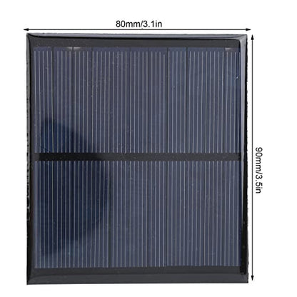 Mini Solar Panels, 6V 2W Mini Solar Cells for Solar Power, DIY Electric Toy Materials Photovoltaic Cells, Solar DIY System Kits, 90x80mm/3.5x3.1in, 5PCS, for Solar Light, Charger