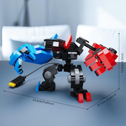 DRZYJ Building Block Set, Classic Game Controller Mech Robot Building Kit, Birthday Party Decorations Supplies, Gifts for Kids Adults (418 Pieces)