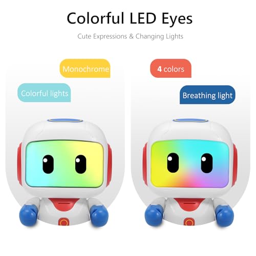 GILOBABY Programmable RC Robot Toy for Kids, Rechargeable STEM Astronaut - color: Blue-r