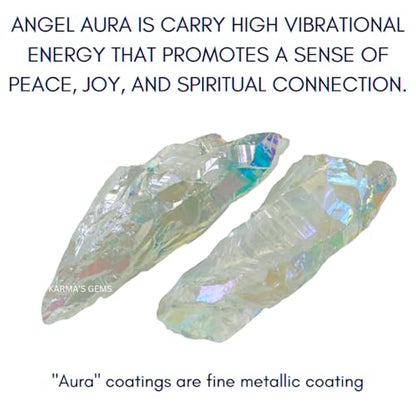 Crystals, Rocks, Jade, Crystals and Healing Stones, Witchcraft Supplies, Healing Crystals, Stones, Healing Stones, Rock Collection, Agate, Raw Stones (Angel Aura Quartz, 2 Pcs) - color: Angel Aura Quartz