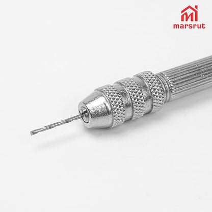 Micro Drill Bit Set, Mini Drill Bits, 20Pcs 0.3-1.6mm Wire Twist, Pin Vise Hand Precision Aluminum Rotary Tool, Miniature Vice for Wood Plastic PVC Drilling Carburetor Jets Jewelry Crafts Hobby Model