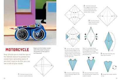 Origami City Kit: Fold Your Own Cars, Trucks, Planes & Trains!: Kit Includes Origami Book, 12 Projects, 40 Origami Papers, 130 Stickers and City Map (Tuttle Specials)