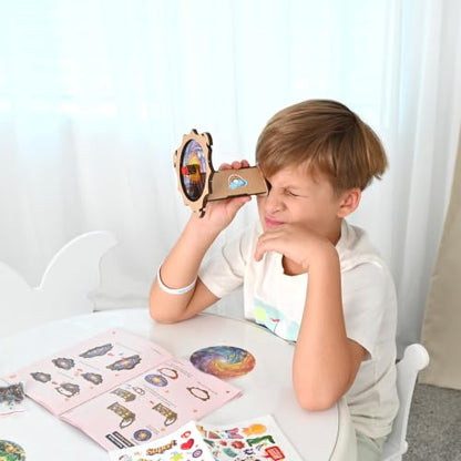 Butterfly EduFields 4-in-1 DIY Wooden Kaleidoscope Kit for Kids Ages 6-8-10 - style: 4in1 Kaleidoscopes kit
