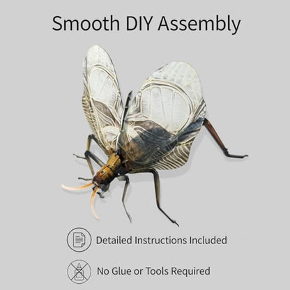 3D Acrylic Insect Puzzle DIY Bug Model Kit Animal STEM Gift - color: Bell Cricket