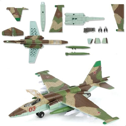 SEBUNAS 1:72 Scale SU-25 Frogfoot Quick Plastic Assembly Model Kit - color: 06.SU-25S
