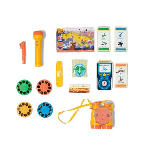 Melissa & Doug Grand Canyon National Park Hiking Gear Play Set with Photo Disk Viewer Kids Pretend Play Hiking Gear, Children's Belt and Binoculars for Girls and Boys Ages 3+ - FSC-Cer