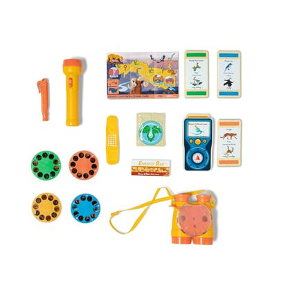 Melissa & Doug Grand Canyon National Park Hiking Gear Play Set with Photo Disk Viewer Kids Pretend Play Hiking Gear, Children's Belt and Binoculars for Girls and Boys Ages 3+ - FSC-Cer
