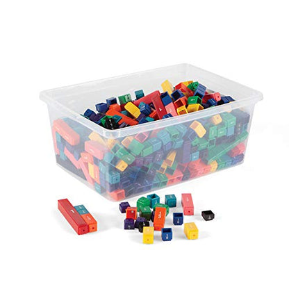 hand2mind Rainbow Fraction Tower Cubes, Montessori Math Materials, Fraction Manipulatives, Unit Fraction, Fraction Cubes, Math Manipulatives for Elementary School, Homeschool Supplies (15 Sets) - style: Linking Cubes