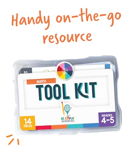 Carson Dellosa 30-Piece Be Clever Wherever Grades 4-5 Mathematics Tool Kit