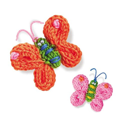 4M Knitting & Crochet Kit for Kids Ages 8-12 – Learn to Knit with French Knitting Reel, Crochet Hooks, Yarn, Scarf & Handbag Projects, Beginner Craft Set for Girls and Boys, STEM Arts & Crafts Gift - style: Knitting & Crochet