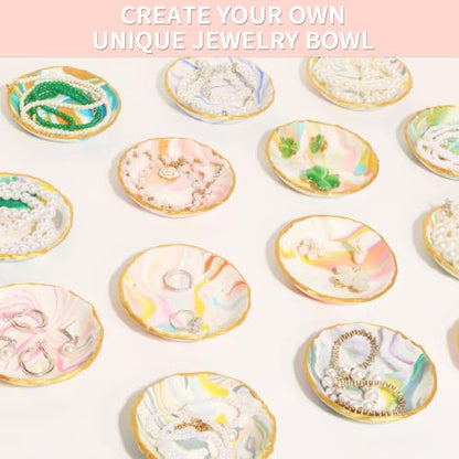 Patemby Make Your Own Clay Jewelry Bowls Arts and Crafts Kit for Teen Girls