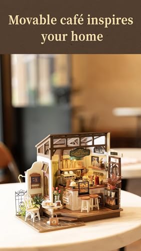 Rowood DIY Miniature House Kits for Adults-NO.17 Cafe - style: NO.17 Café