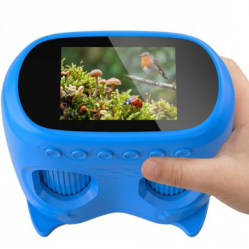 2-in-1 Kids Microscope and Telescope, 1000X Handheld Digital Microscope for Kids, 2.0" Screen, 8 LED, 10X Pocket Telescope for Outdoor, 1080P Camera STEM Toys Gifts for Boys Girls 4-12, Indigo - color: Indigo