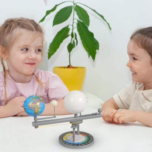 UPKOCH Sun Earth Moon Orbital Model, Kids Solar System Model Orbital Planetarium Model Astronomical Science Educational Kits for Kids Gifts School Teaching Tool