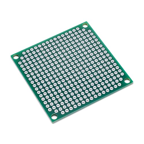Double Sided LF HASL Perf Board, PCB Board, Electronic Circuit Board for DIY Prototype Circuit, FR4, Plated Through Hole Solder Prototype Board, ST-PERF-2-2 (2" x 2" - 2 Pack) - style: 2" x 2" - 2 Pack