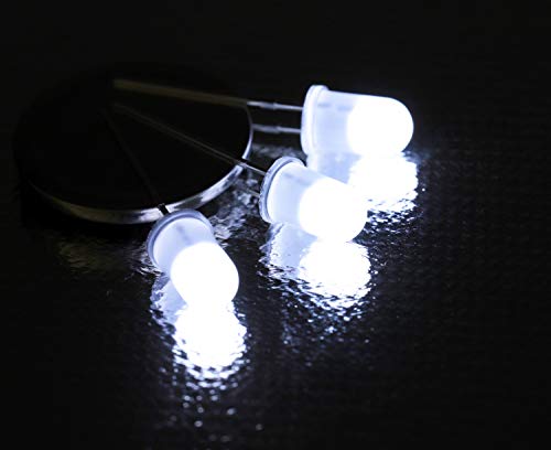 100pcs Ultra Bright 5mm LED Light Emitting Diode Diffused White - color: 5mm White 100pcs