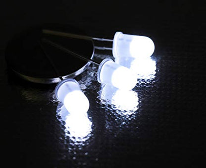 100pcs Ultra Bright 5mm LED Light Emitting Diode Diffused White - color: 5mm White 100pcs