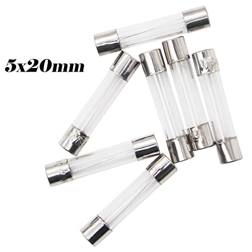 24 Values 180pcs Fast Blow Glass Fuses Assortment Kit 250V 0.5A 1A 2A 3A 4A 5A 6A 7A 8A 10A 15A 20A 5X20MM 0.5A 1A 2A 3A 4A 5A 6A 7A 8A 10A 15A 20A 6X30MM 250V Fast-Blow Glass Fuses Set - size: 180PCS kit