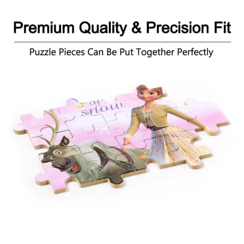 LELEMON Puzzles for Kids Ages 4-6,60 Piece Puzzles for Kids in Metal Box - color: Purple