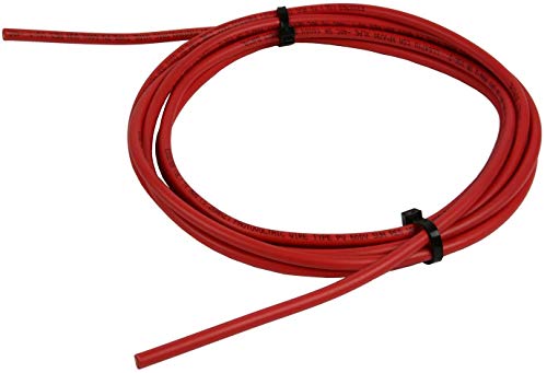 TEMCo 10 AWG Solar PV Wire, 15 ft Red, Bare Copper, Made in USA - color: Red, size: 15 Feet
