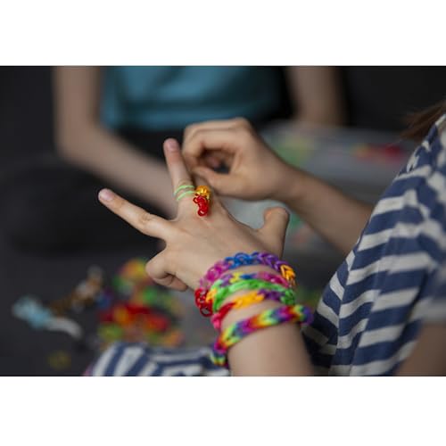 JIYAKO 2500+ Rubber Band Bracelet Kit, Loom Bracelet Making Kit for Kids - color: 2500+Rubber Band Bracelet Kit