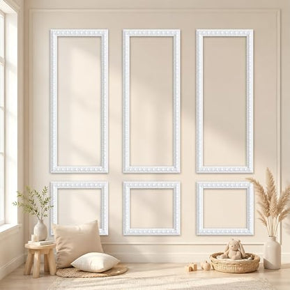 Peel and Stick Wall Molding Kit,Wainscoting Panel Accent Wall Molding Trim - color: Bead-24x54in