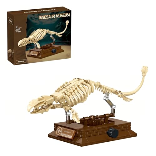 Mosasaurus Dinosaur Fossil Building Set, 191Pcs Movable Mosasaur Skeleton Model Kit with Museum Display Stand, Educational Prehistoric Marine Reptile Toy for Kids 8+, Gift for Dinosaur Enthusiasts - style: Mosasaurus