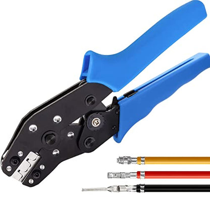 Taiss JST Crimping Tool,Dupont Crimping Tool,JST Crimper,Dupont Crimper,Ratcheting Wire Crimper for JST Connector XH 2.54mm,PH2.0,D-sub Terminals,(0.08-0.5mm² 28-20AWG) - style: JST Crimp Tool(0.08-0.5mm²)