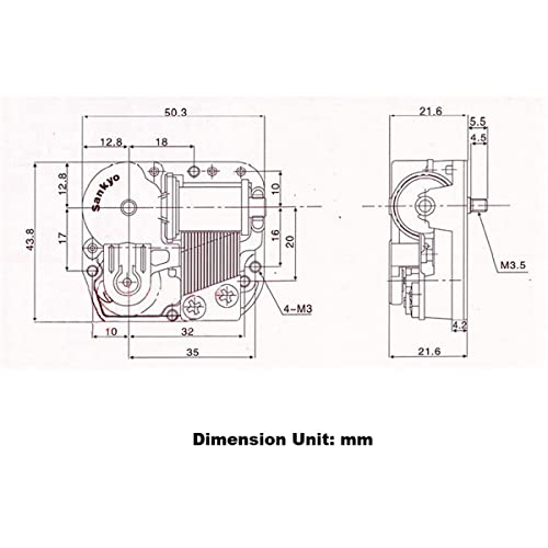 BinkeGG Play (Somewhere Over The Rainbow) Clockwork Golden Wind Up 18 Note Sankyo Musical Mechanism Music Box Spare Part - color: 02. Music Box Parts, size: Somewhere Over the Rainbow