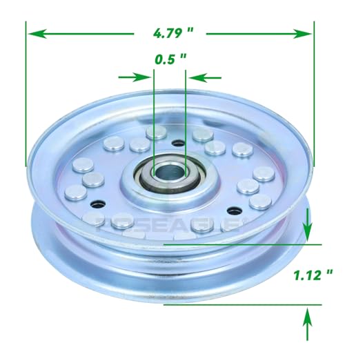 033-6001-00 4 3/4 Idler Pulley for Bad Boy Zt Elite 60 Tractors - size: 1x033-6001-00