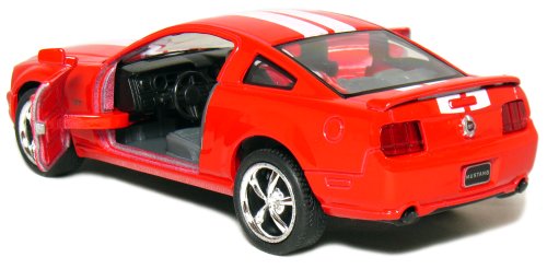 KiNSMART - 2006 Ford Mustang GT 1:38 Scale 5" Die Cast Metal Model Toy Car (Red Race) - color: Red Race