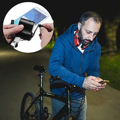 Portable Hand Crank Generator, 5V USB Charger for Cell Phone - color: Green
