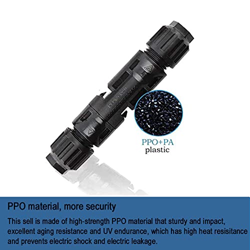 5 Pairs Solar Connectors M-C-4 Male/Female IP67 Waterproof Solar Panel Cable Connectors with Spanners - color: 5pair MC4+1pair Spanner