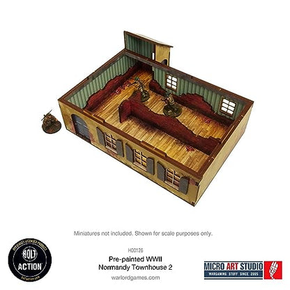 Micro Art Studio: WW2 Normandy Townhouse 2 HDF Prepainted Terrain