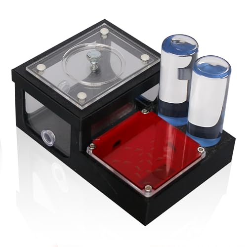 Ant Farm Nest - Educational Habitat - Black and White Acrylic Design with Built-in Water Tower and Clear Observation Area (S) - size: S
