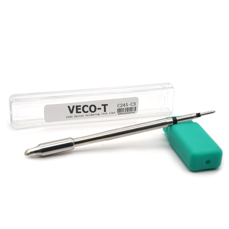 C245-C3 Soldering Iron Tips,Compatible with T245 Soldering Station,Ideal for Repair Mobile Phone Motherboard Watch - style: C245-C3