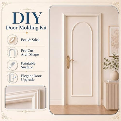 Colingmill 1 Set Peel and Stick Door Moulding Trim Kit, Medium - size: Medium