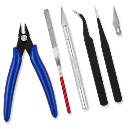 Mandala Crafts 13 Model Building Hobby Tools Kit for 3D Plastic Miniatures - style: Basic 13 PCs