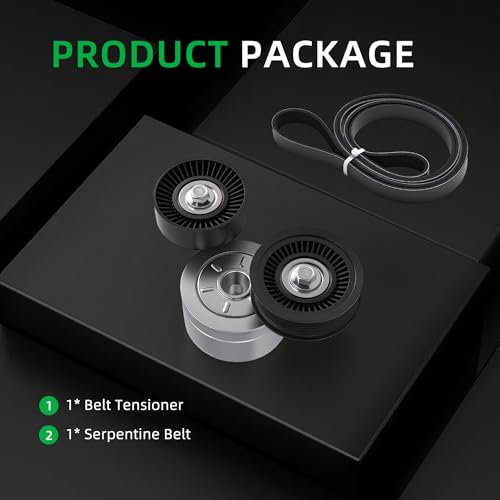 Belt Tensioner and Serpentine Belt Kit #39120 38009 419008 - size: for Liberty KJ 2002-2006