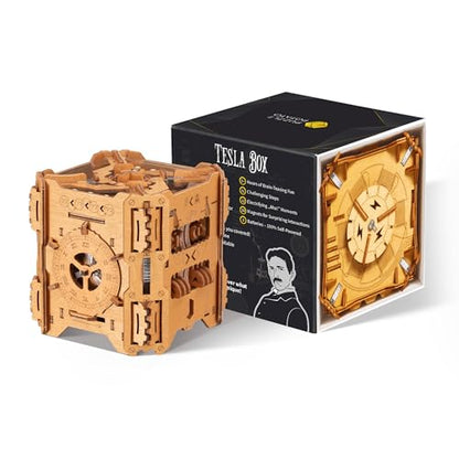 Puzzle Potato Tesla Box - Self-Powered Electronic Puzzle Box for Adults - color: Tesla Box