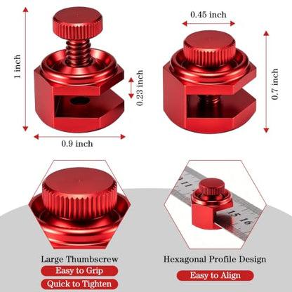 4 Pack Stair Gauge Set, Layout Tool for Framing Square, Red - color: Red