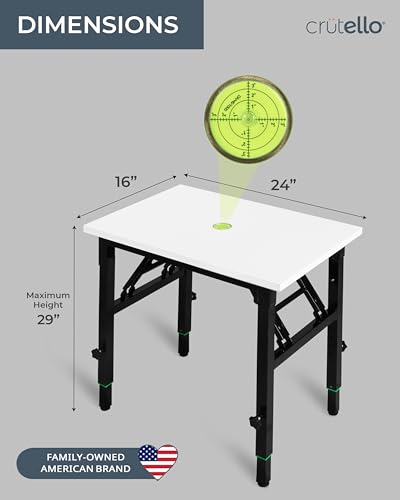 Crutello Resin Leveling Table, 24 x 16 Inch - Folding Craft Table