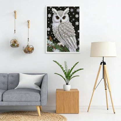 5D Diamond Art Pearl Painting Kits for Adults, DIY Owl Diamond Art Kits - color: OWL 003