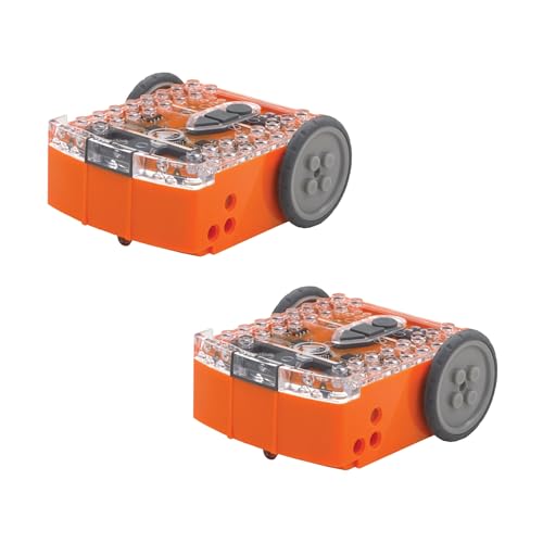 HamiltonBuhl EDIBOT-2 Edison Educational Robot Kit (Set of 2) - STEAM - Robotics and Coding, Fully Graphical Robot Programming Language