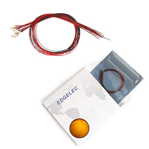 20pcs Prewired 1206 Yellow SMD LED Light Emitting Diode DC 2V Micro Litz Length 7.8in. (20cm) Soldered Mini LED Lights for DIY Manual Model Toy Decoration - color: Yellow, size: 1206 Prewired