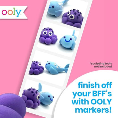 Ooly Creatibles Air Dry Clay for Kids, Includes 10 Reusable Tubs, 40 Colors - style: 40 Colors Deluxe Set