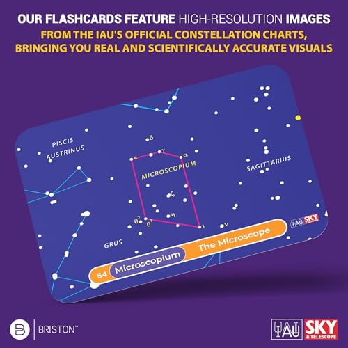 Constellation Flash Cards – 88 Astronomy Cards with Stars & Space Facts